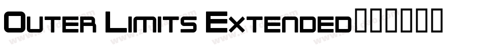 Outer Limits Extended字体转换
